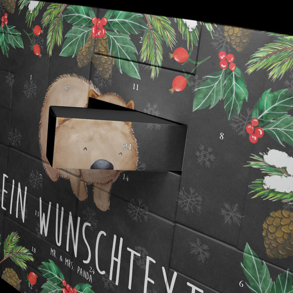 Personalisierter Befüllbarer Adventskalender Wombat Befüllbarer Adventskalender, Adventskalender zum selbst befüllen, Tiermotive, Gute Laune, lustige Sprüche, Tiere, Wombat, Das Leben ist schön, Motivation, Spruch, Australien