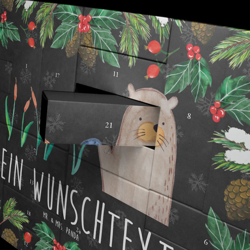 Personalisierter Befüllbarer Adventskalender Otter Stein Befüllbarer Adventskalender, Adventskalender zum selbst befüllen, Otter, Fischotter, Seeotter, Otter Seeotter See Otter