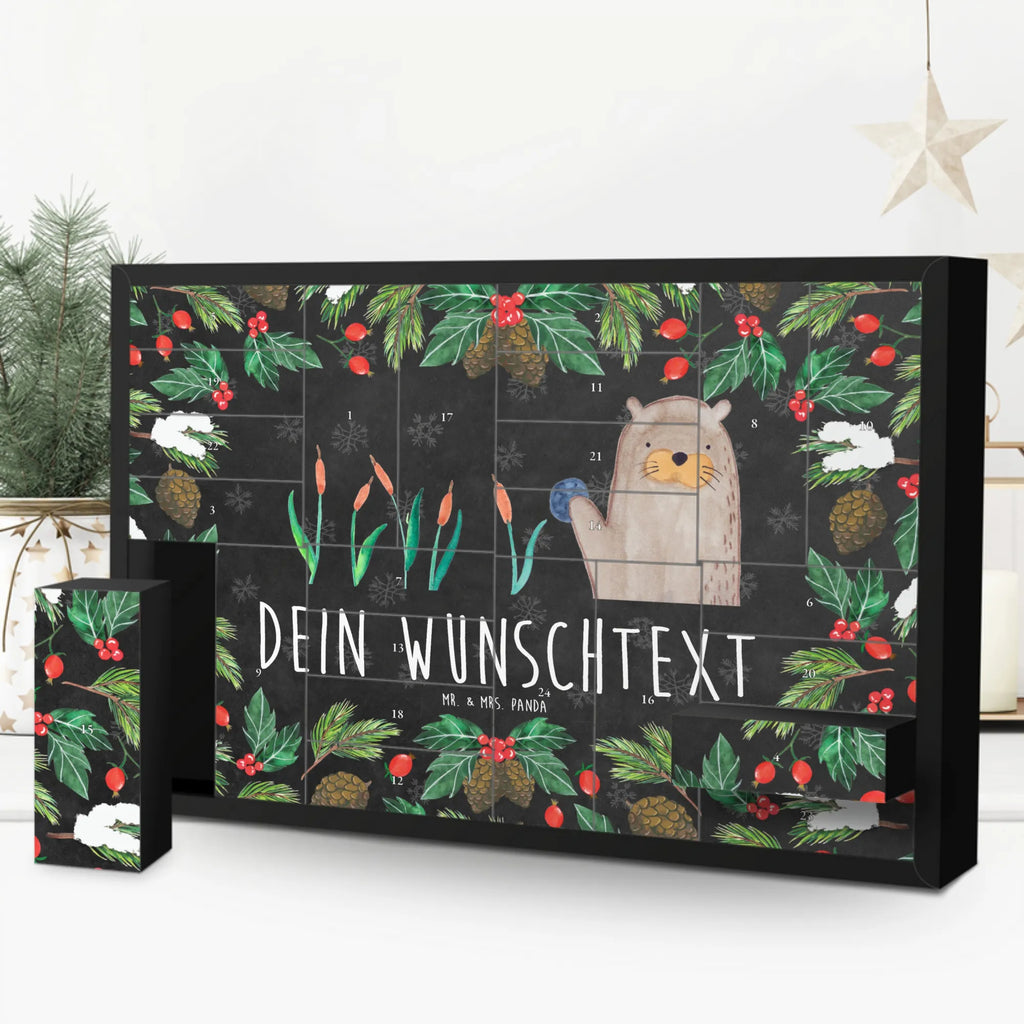 Personalisierter Befüllbarer Adventskalender Otter Stein Befüllbarer Adventskalender, Adventskalender zum selbst befüllen, Otter, Fischotter, Seeotter, Otter Seeotter See Otter