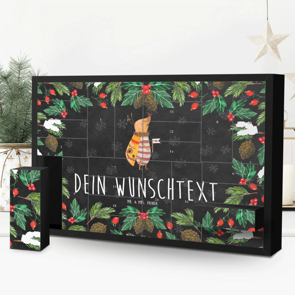 Personalisierter Befüllbarer Adventskalender Nachtfalter Fähnchen Befüllbarer Adventskalender, Adventskalender zum selbst befüllen, Tiermotive, Gute Laune, lustige Sprüche, Tiere, Nachtfalter, Käfer, Spruch lustig, Spruch witzig, süß, niedlich, Küche Deko, Was kostet die Welt