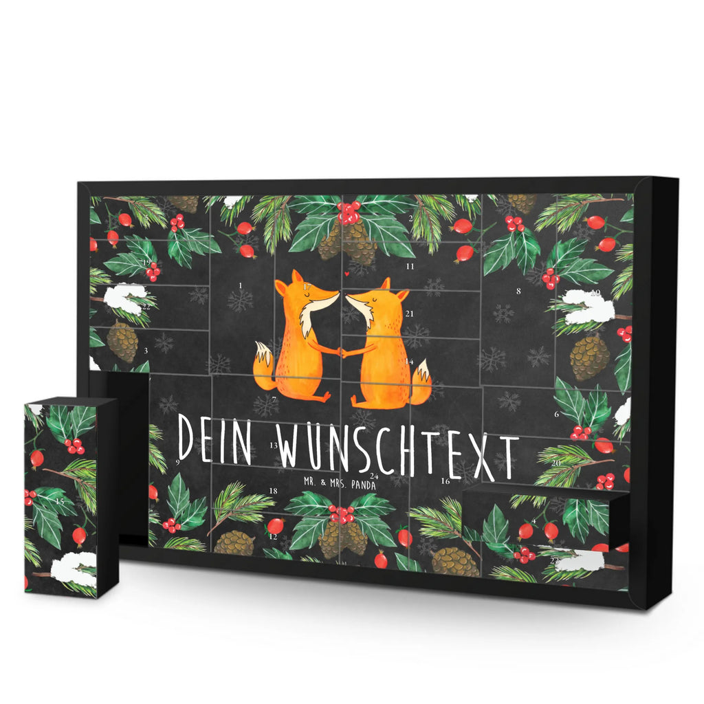 Personalisierter Befüllbarer Adventskalender Füchse Liebe Befüllbarer Adventskalender, Adventskalender zum selbst befüllen, Fuchs, Füchse, Fox, Liebe, Liebespaar, Paar, Partner, Freundin, Freund, Ehe, Verlobte, Ehemann, Ehefrau, Liebesbeweis