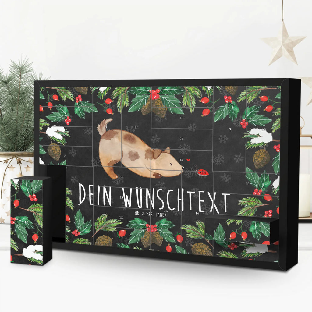 Personalisierter Befüllbarer Adventskalender Hund Marienkäfer Befüllbarer Adventskalender, Adventskalender zum selbst befüllen, Hund, Hundemotiv, Haustier, Hunderasse, Tierliebhaber, Hundebesitzer, Sprüche, Hunde, Hundespruch, Marienkäfer, Mischling, Mischlinghund