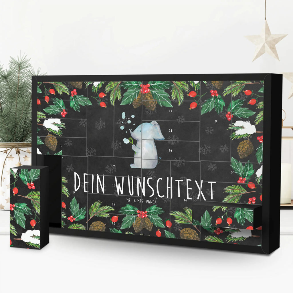 Personalisierter Befüllbarer Adventskalender Elefant Seifenblasen Befüllbarer Adventskalender, Adventskalender zum selbst befüllen, Tiermotive, Gute Laune, lustige Sprüche, Tiere, Elefant, Elefanten, Dickhäuter, Rüsseltier, Seifenblasen, Liebe, Heimat, Gefühl. Daheim, Liebesbeweis, Liebesspruch