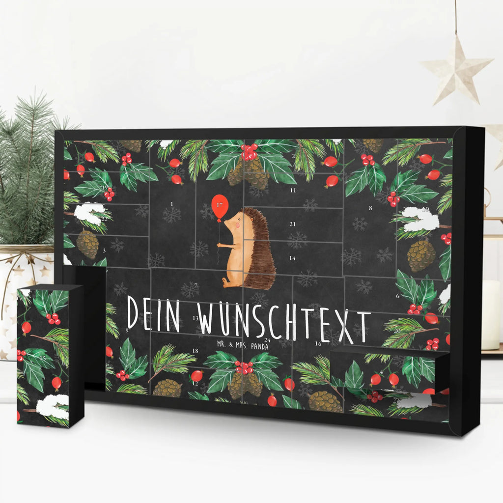 Personalisierter Befüllbarer Adventskalender Igel Luftballon Befüllbarer Adventskalender, Adventskalender zum selbst befüllen, Tiermotive, Gute Laune, lustige Sprüche, Tiere, Igel, Geburtstag, Herzlichen Glückwunsch, Glückwunsch, Geburtstagskind, Ballon, Happy Birthday