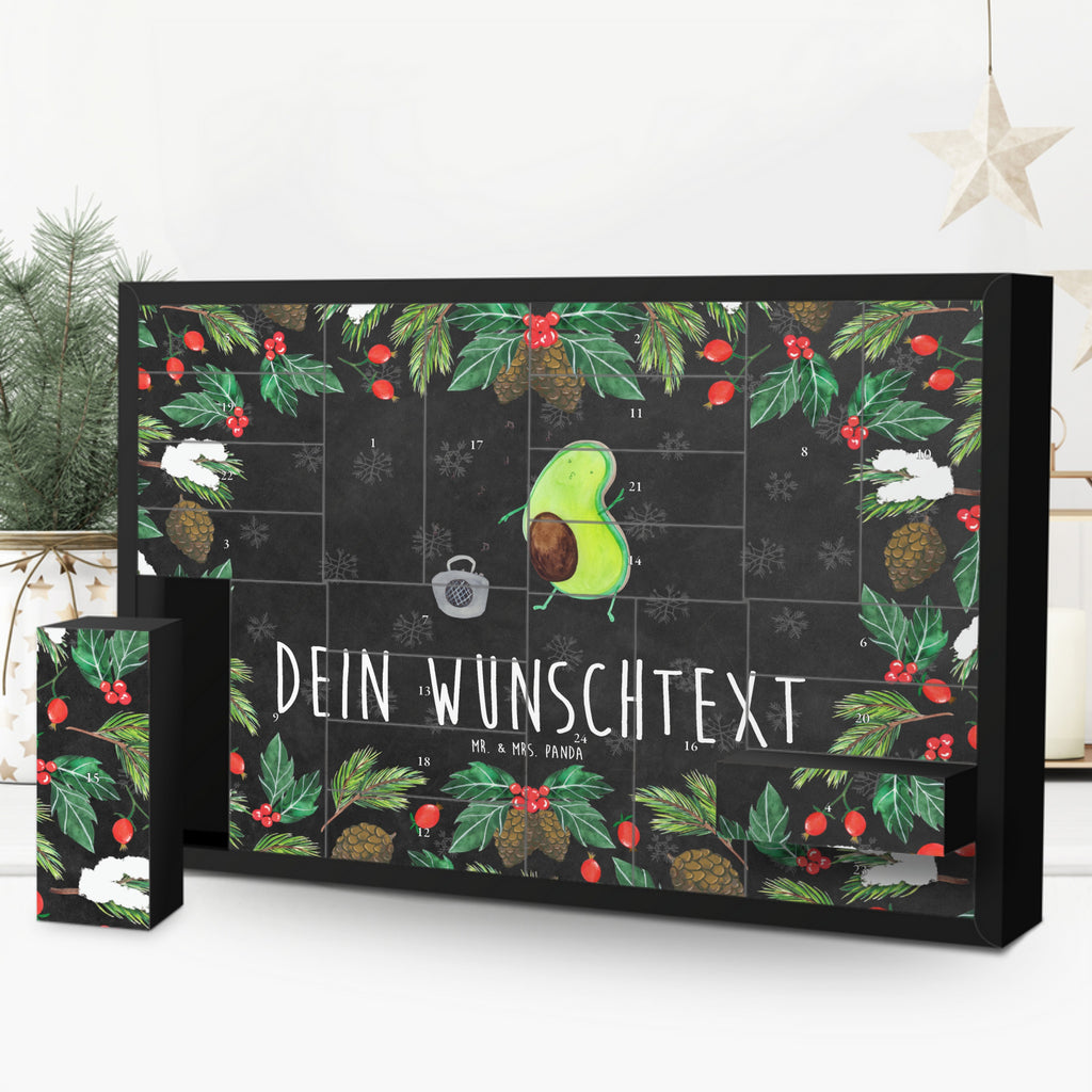 Personalisierter Befüllbarer Adventskalender Avocado Tanzen Befüllbarer Adventskalender, Adventskalender zum selbst befüllen, Avocado, Veggie, Vegan, Gesund