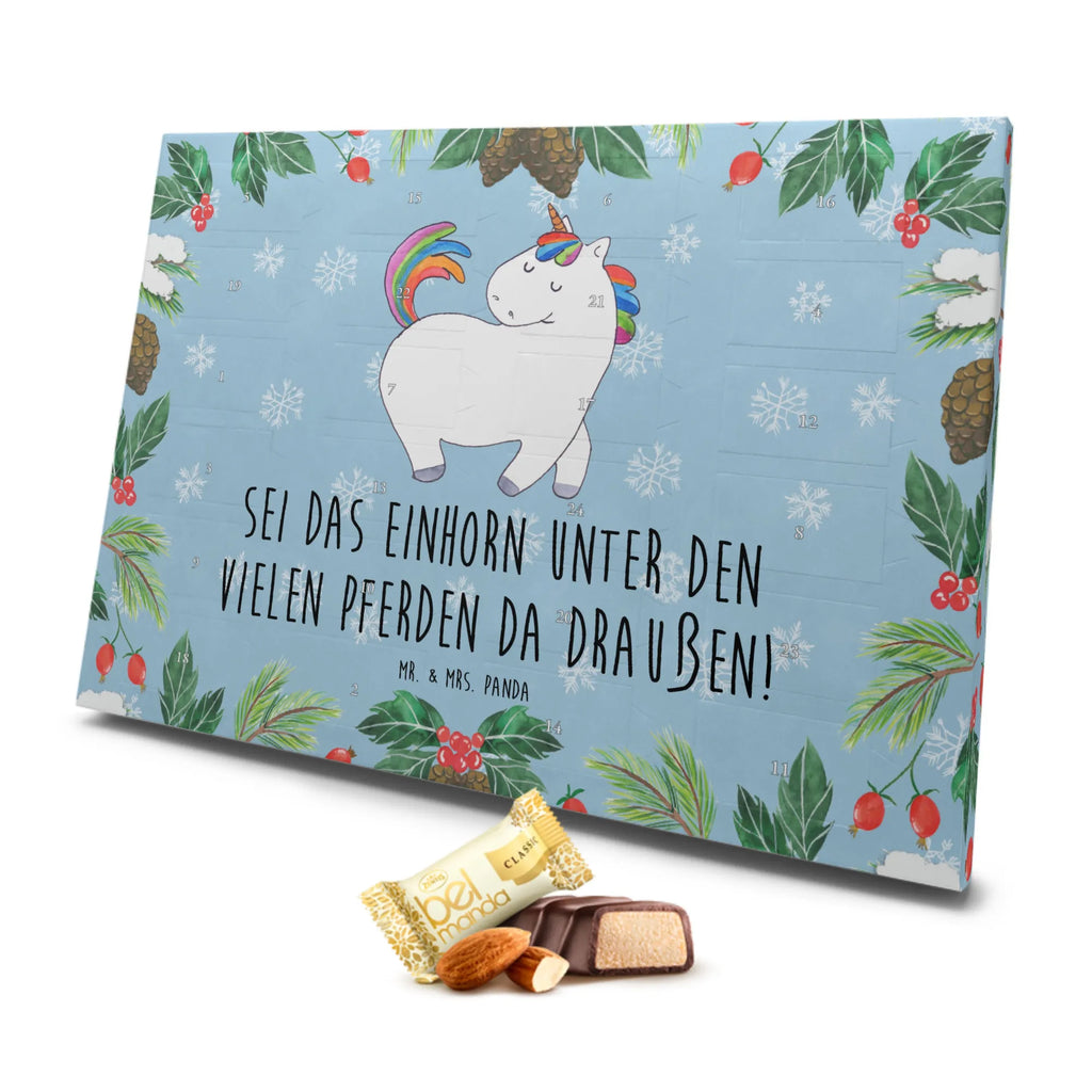 Marzipan Adventskalender Einhorn Stolzieren Marzipan Adventskalender, Einhorn, Einhörner, Einhorn Deko, Unicorn, stolz, anders, bunt, Pferd, Reiter, Reiten, Freundin, Geschenk