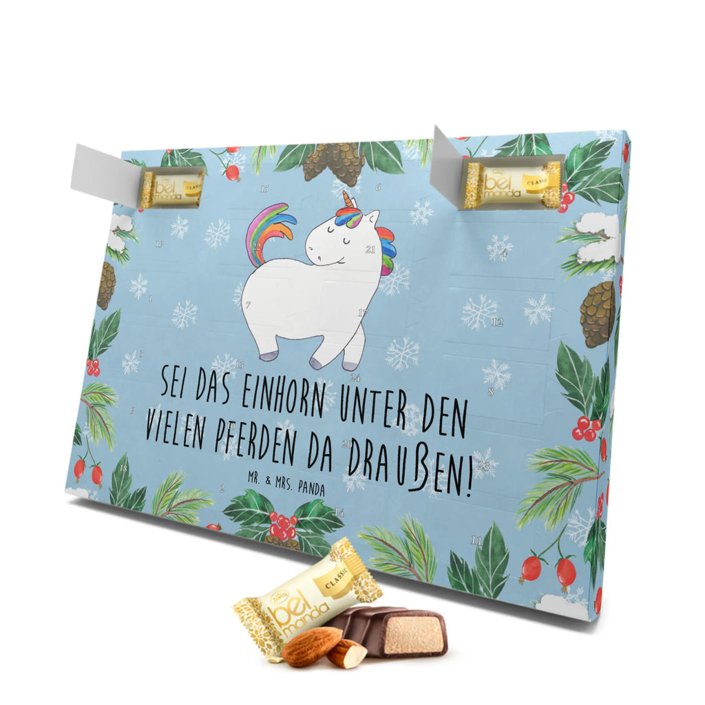 Marzipan Adventskalender Einhorn Stolzieren Marzipan Adventskalender, Einhorn, Einhörner, Einhorn Deko, Unicorn, stolz, anders, bunt, Pferd, Reiter, Reiten, Freundin, Geschenk