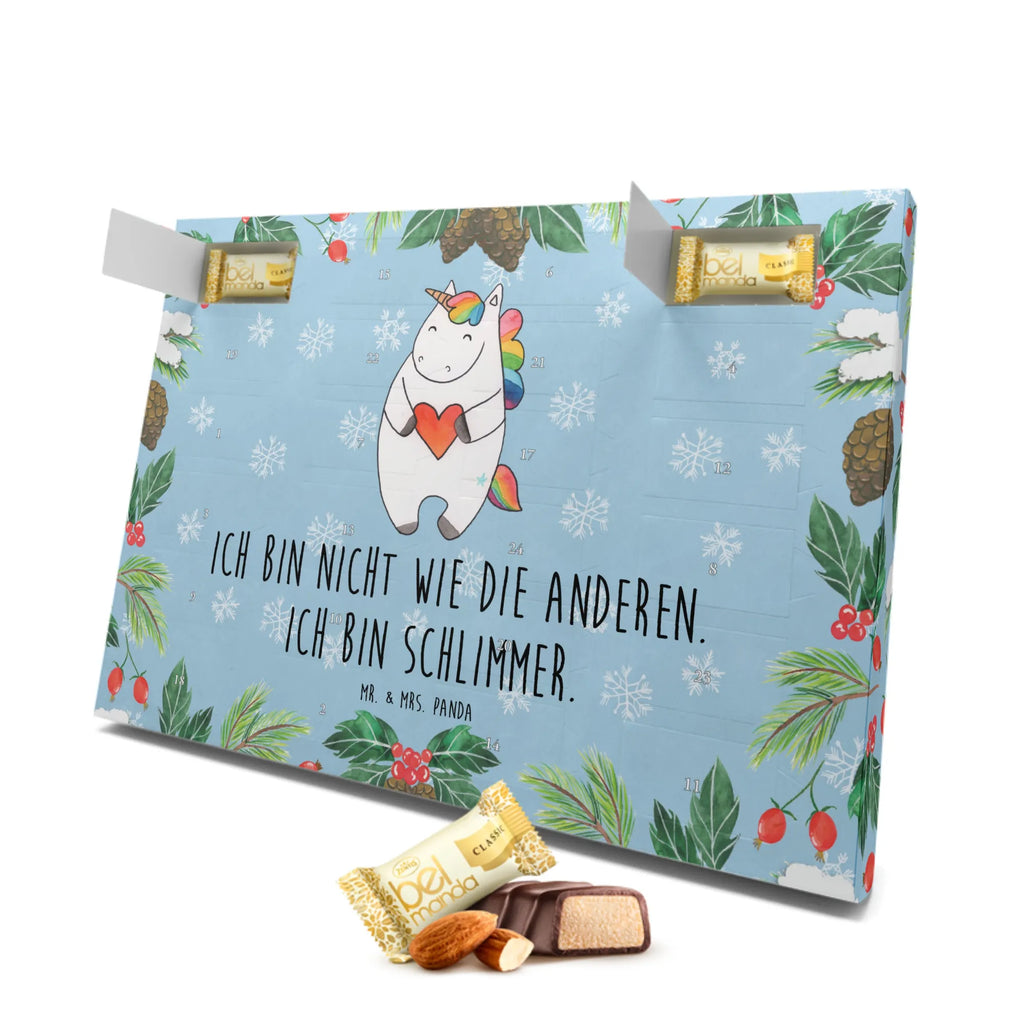 Marzipan Adventskalender Einhorn Herz Marzipan Adventskalender, Einhorn, Einhörner, Einhorn Deko, Pegasus, Unicorn, Herz, schlimm, böse, witzig, lustig, Freundin, anders, bunt