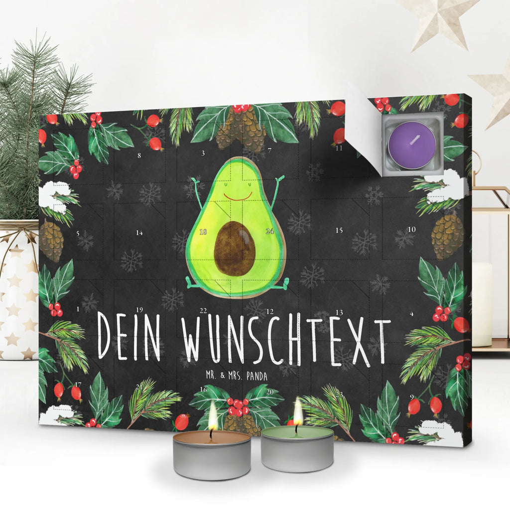 Personalisierter Duftkerzen Adventskalender Avocado Glücklich Personalisierter Duftkerzen Adventskalender, Avocado, Veggie, Vegan, Gesund, Chaos