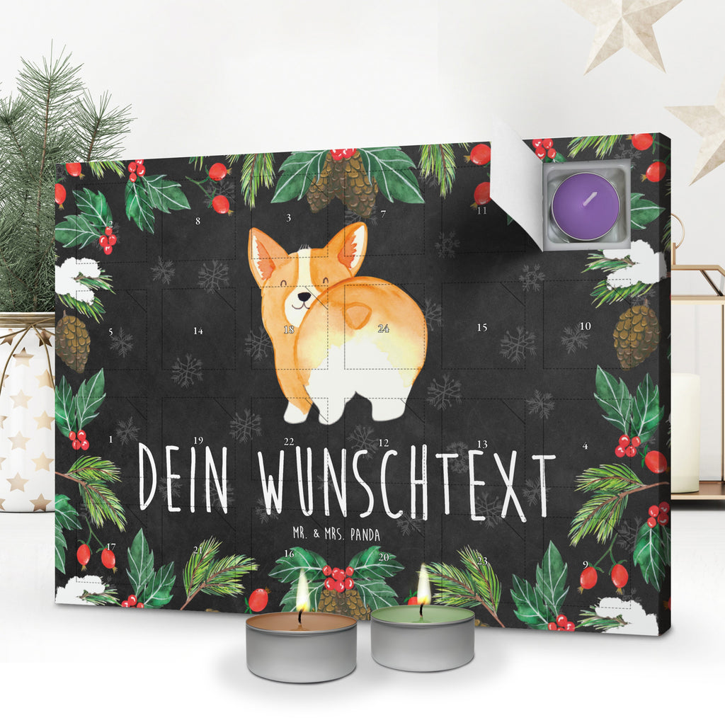 Personalisierter Duftkerzen Adventskalender Corgi Po Personalisierter Duftkerzen Adventskalender, Hund, Hundemotiv, Haustier, Hunderasse, Tierliebhaber, Hundebesitzer, Sprüche, Corgie, Hundeliebe, Motivation, Selbstliebe, Spruch