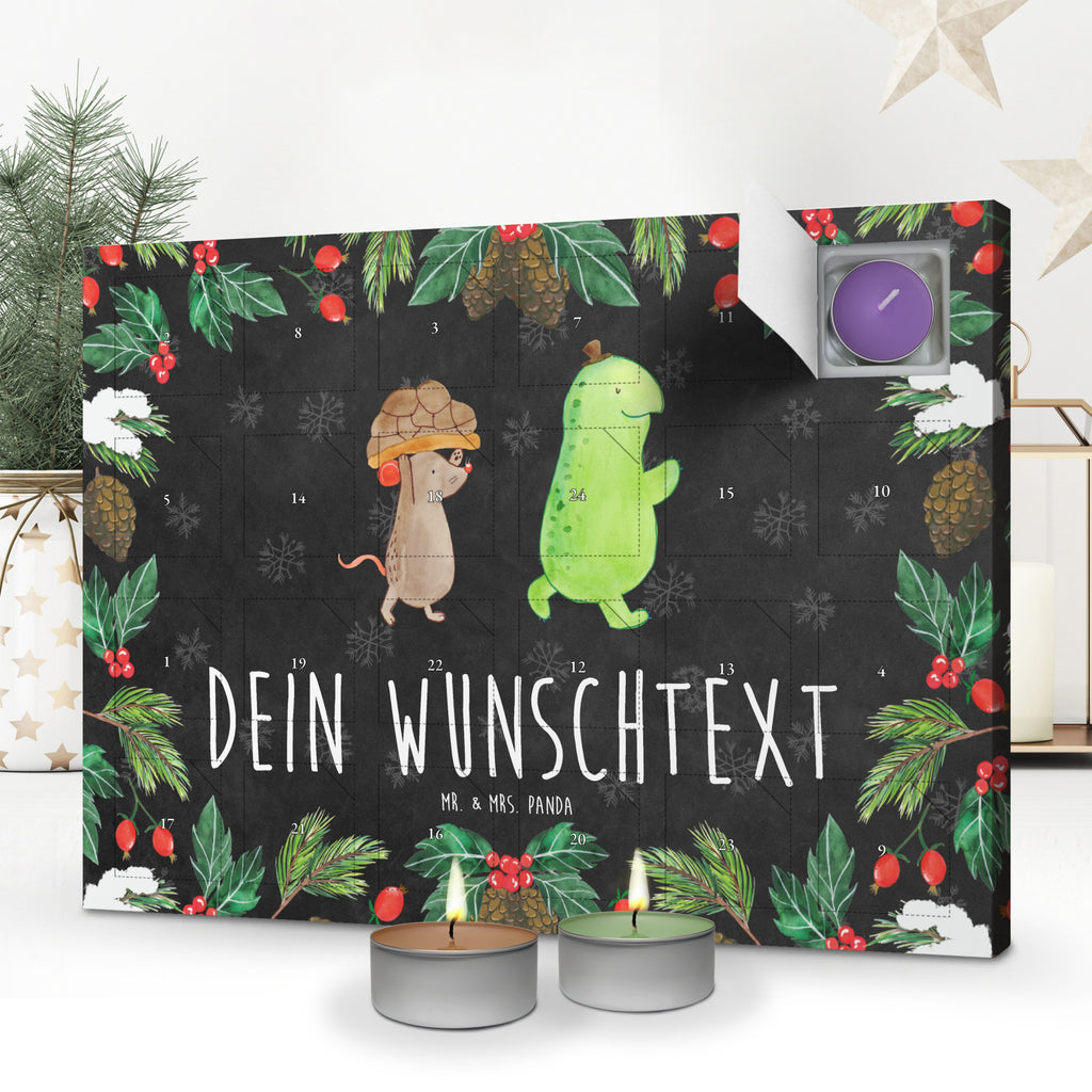 Personalisierter Duftkerzen Adventskalender Schildkröte Maus Personalisierter Duftkerzen Adventskalender, Schildkröte, Maus, Freunde, Freundinnen, beste Freunde, beste Freundinnen