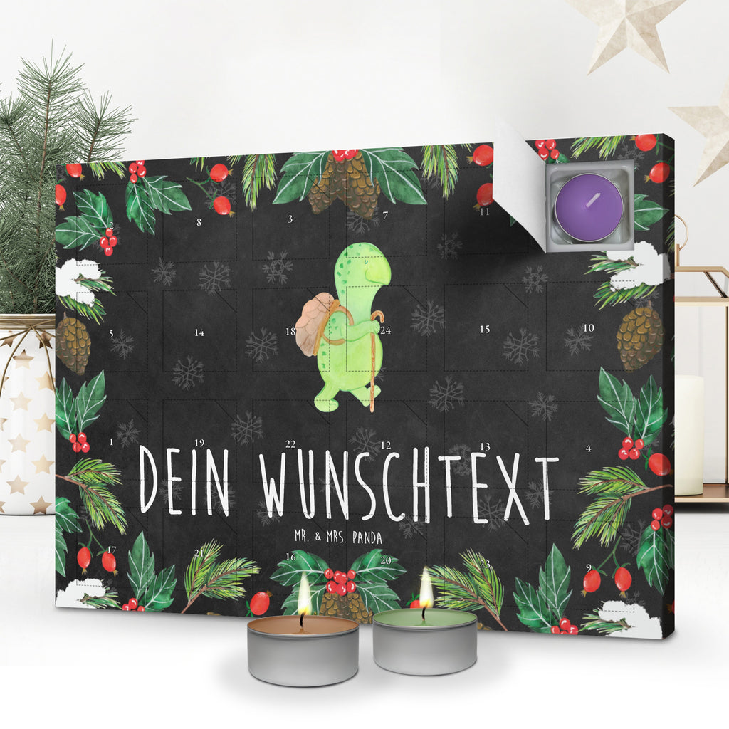 Personalisierter Duftkerzen Adventskalender Schildkröte Wanderer Personalisierter Duftkerzen Adventskalender, Schildkröte, Schildkröten, Motivation, Motivationsspruch, Motivationssprüche, Neuanfang