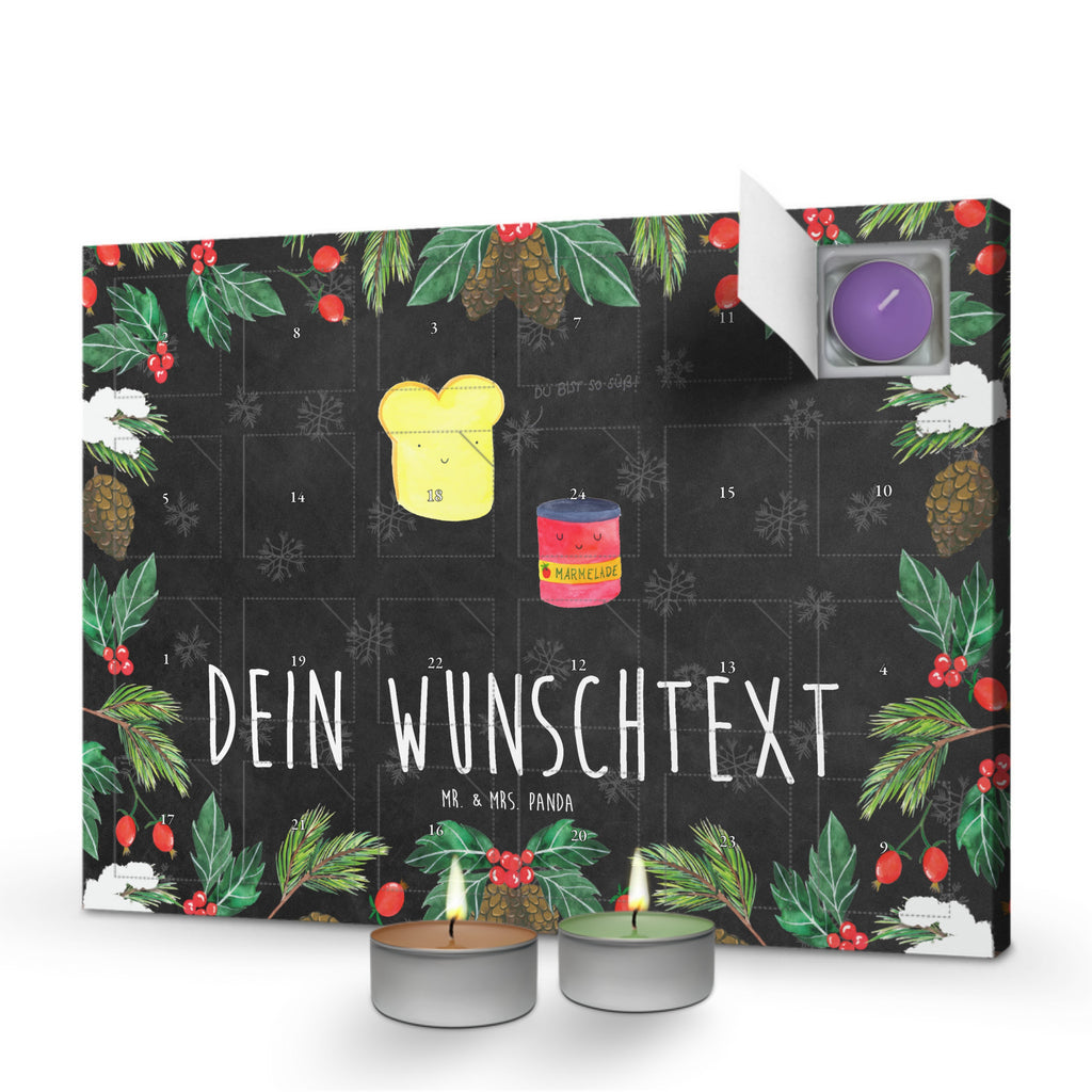 Personalisierter Duftkerzen Adventskalender Toast Marmelade Personalisierter Duftkerzen Adventskalender, Tiermotive, Gute Laune, lustige Sprüche, Tiere, Toast, Marmelade, Dreamteam, süße Postkarte, süß, Küche Deko, Küche Spruch, Frühstück Einladung, Brot, Toastbrot