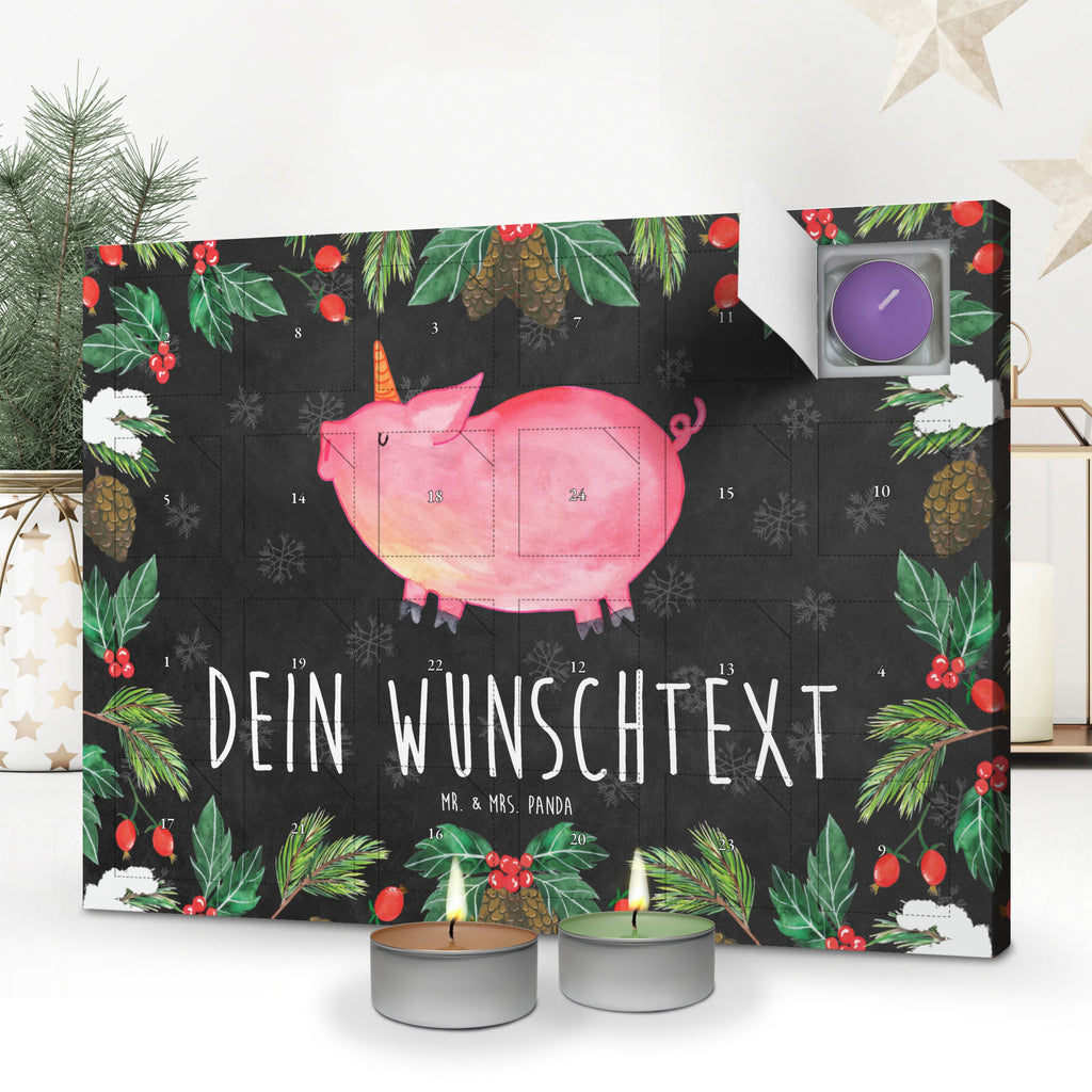 Personalisierter Duftkerzen Adventskalender Einhorn Schwein Personalisierter Duftkerzen Adventskalender, Einhorn, Einhörner, Einhorn Deko, Pegasus, Unicorn, Party, Spaß, Schwein, Schweinhorn, Bauer, witzig. lustig, Spruch, geschenk, Pig, Piggy, funny, english, englisch