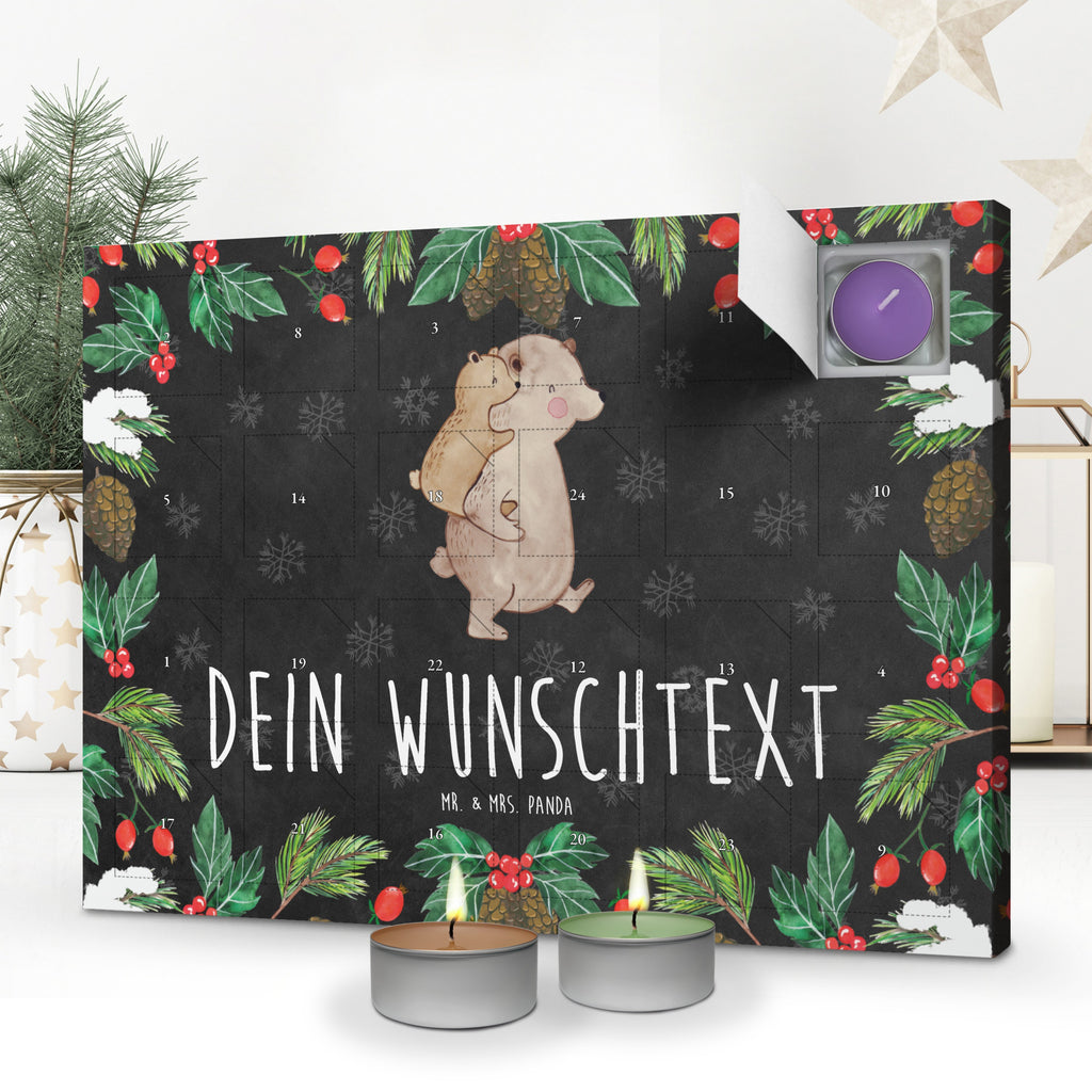 Personalisierter Duftkerzen Adventskalender Papa Bär Personalisierter Duftkerzen Adventskalender, Familie, Vatertag, Muttertag, Bruder, Schwester, Mama, Papa, Oma, Opa, Geschenk, Vater, Papi, Vati, Onkel, Geburtstag