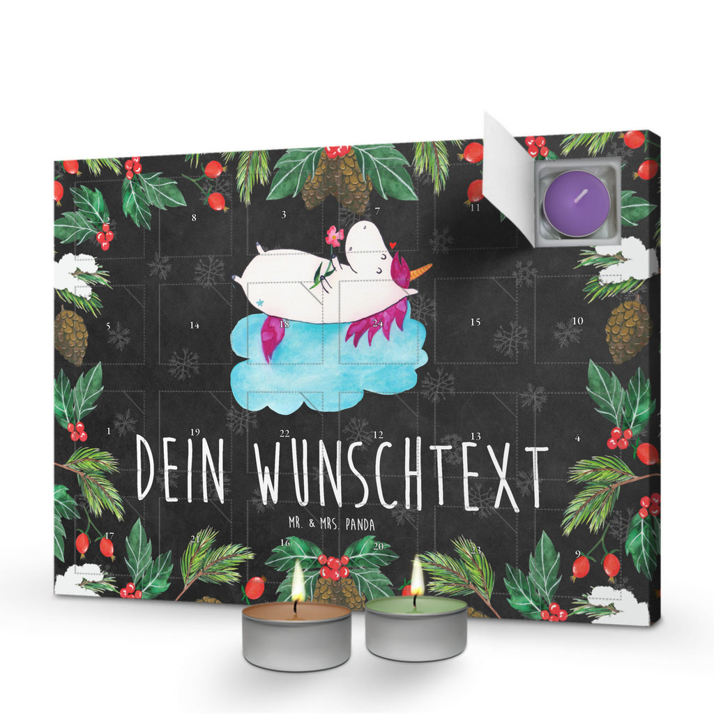 Personalisierter Duftkerzen Adventskalender Einhorn Verliebt Personalisierter Duftkerzen Adventskalender, Einhorn, Einhörner, Einhorn Deko, Pegasus, Unicorn, verliebt, Liebe, Liebesbeweis, Freundin, Wolke