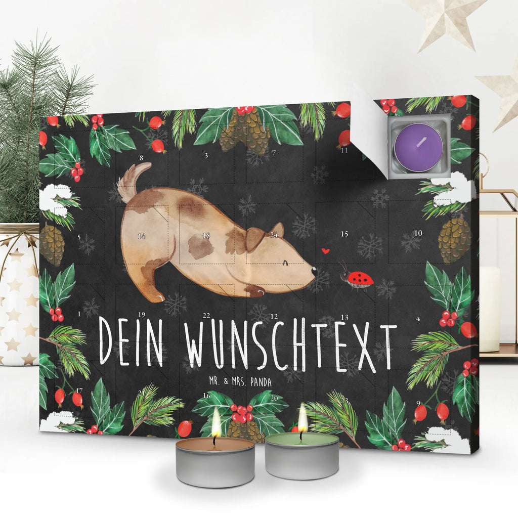 Personalisierter Duftkerzen Adventskalender Hund Marienkäfer Personalisierter Duftkerzen Adventskalender, Hund, Hundemotiv, Haustier, Hunderasse, Tierliebhaber, Hundebesitzer, Sprüche, Hunde, Hundespruch, Marienkäfer, Mischling, Mischlinghund