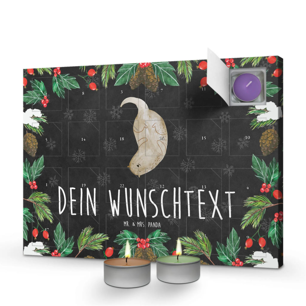 Personalisierter Duftkerzen Adventskalender Otter Kopfüber Personalisierter Duftkerzen Adventskalender, Otter, Fischotter, Seeotter, Otter Seeotter See Otter