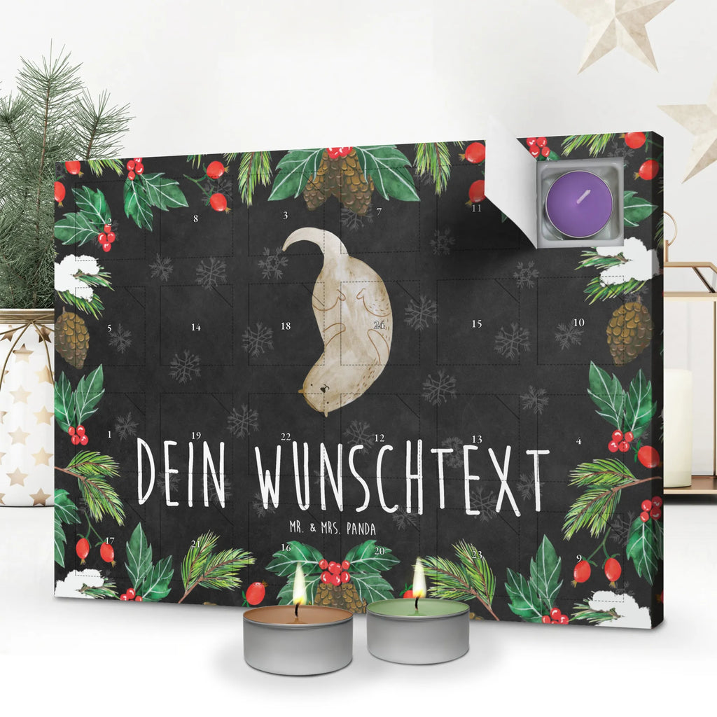 Personalisierter Duftkerzen Adventskalender Otter Kopfüber Personalisierter Duftkerzen Adventskalender, Otter, Fischotter, Seeotter, Otter Seeotter See Otter