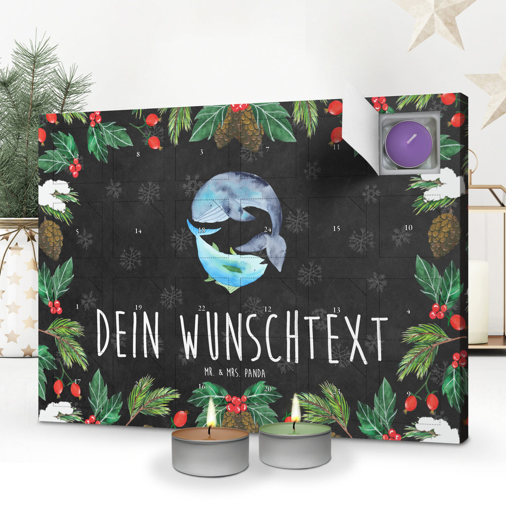 Personalisierter Duftkerzen Adventskalender Walfisch Thunfisch Personalisierter Duftkerzen Adventskalender, Tiermotive, Gute Laune, lustige Sprüche, Tiere, Wal, Wahl, Tunfisch, Wortwitz lustig, Spruch lustig, Flachwitz, Witz, Spruch des Tages, Flachwitz Geschenk