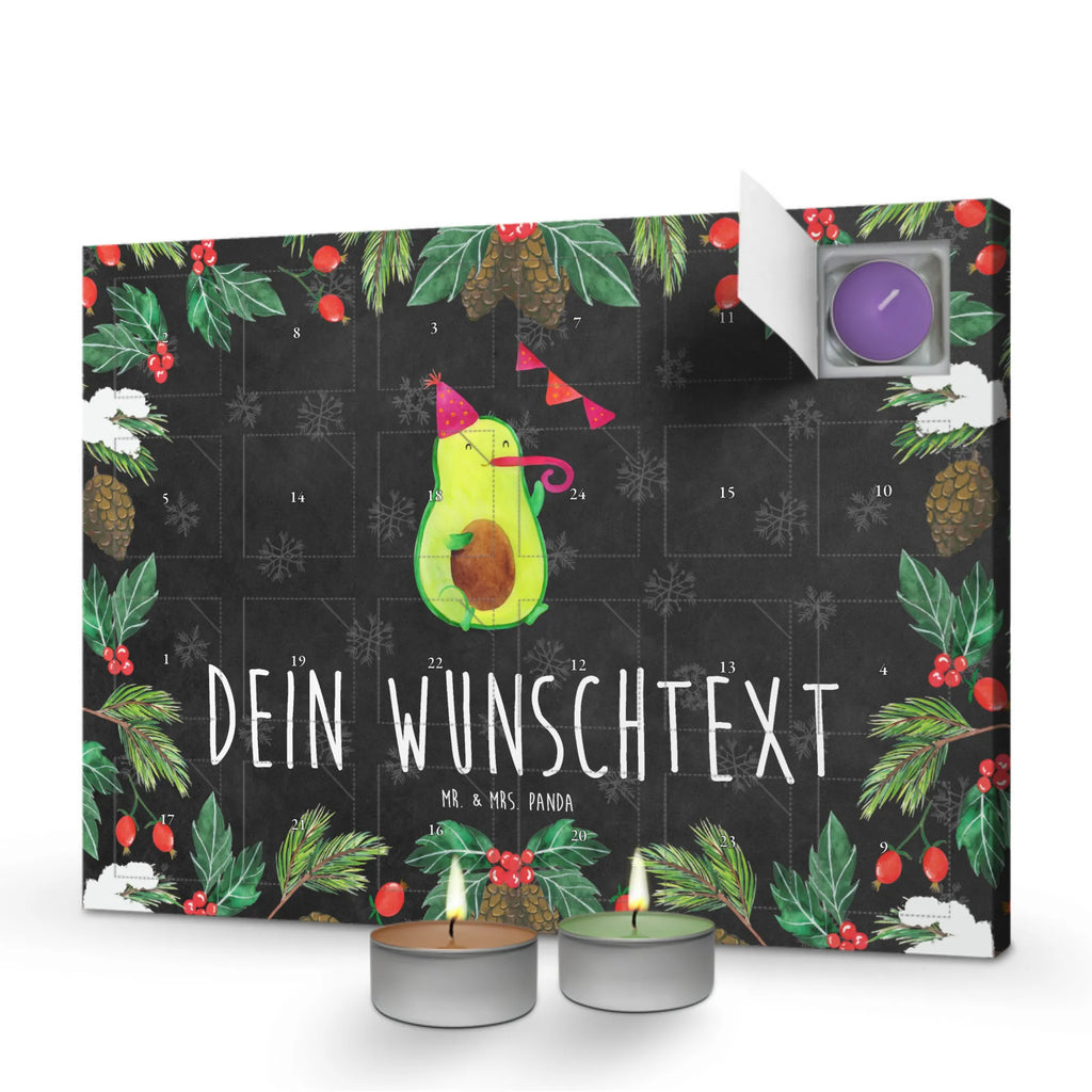 Personalisierter Duftkerzen Adventskalender Avocado Party Zeit Personalisierter Duftkerzen Adventskalender, Avocado, Veggie, Vegan, Gesund