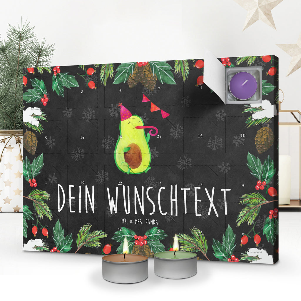 Personalisierter Duftkerzen Adventskalender Avocado Party Zeit Personalisierter Duftkerzen Adventskalender, Avocado, Veggie, Vegan, Gesund