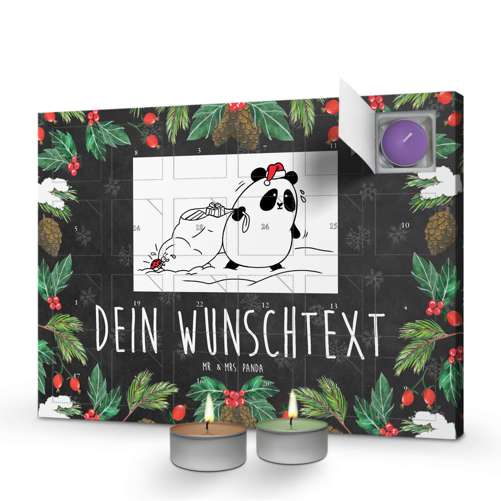 Personalisierter Duftkerzen Adventskalender Panda Weihnachten Personalisierter Duftkerzen Adventskalender