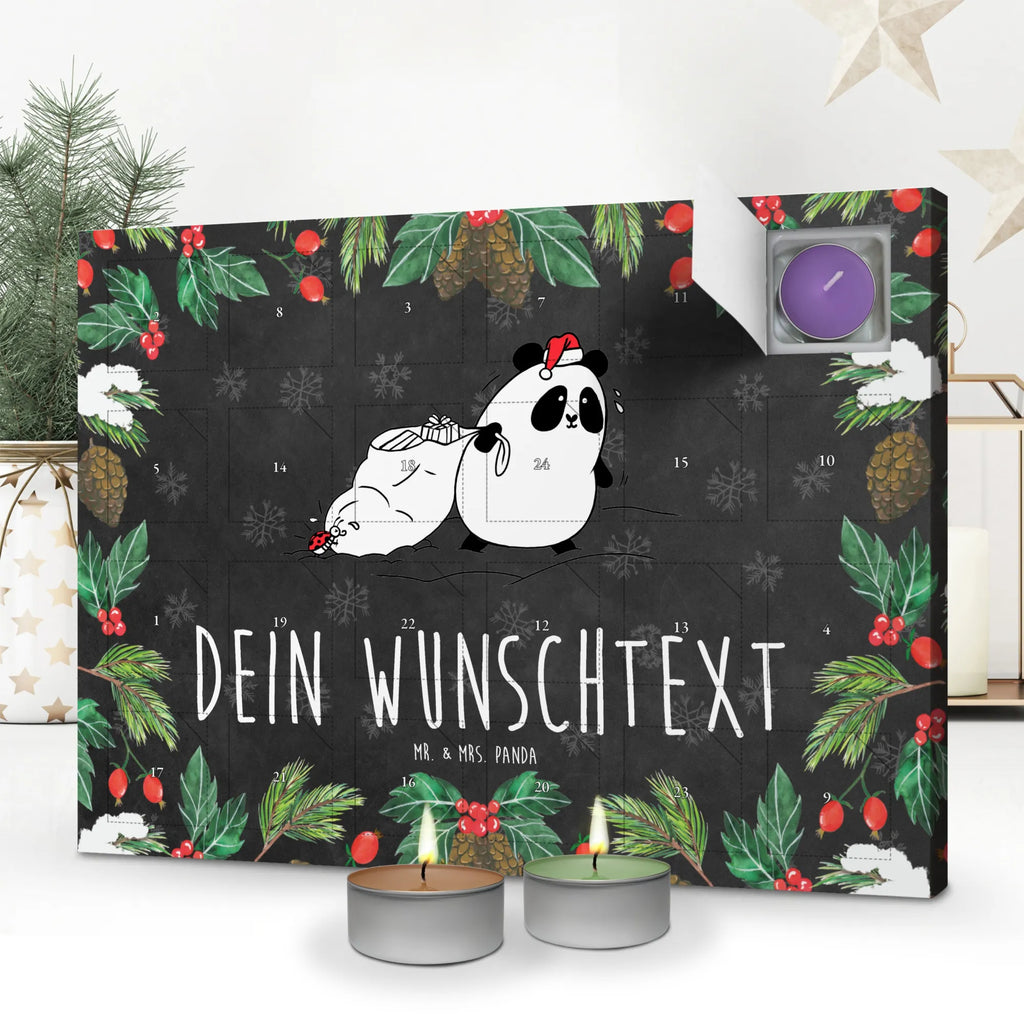 Personalisierter Duftkerzen Adventskalender Panda Weihnachten Personalisierter Duftkerzen Adventskalender