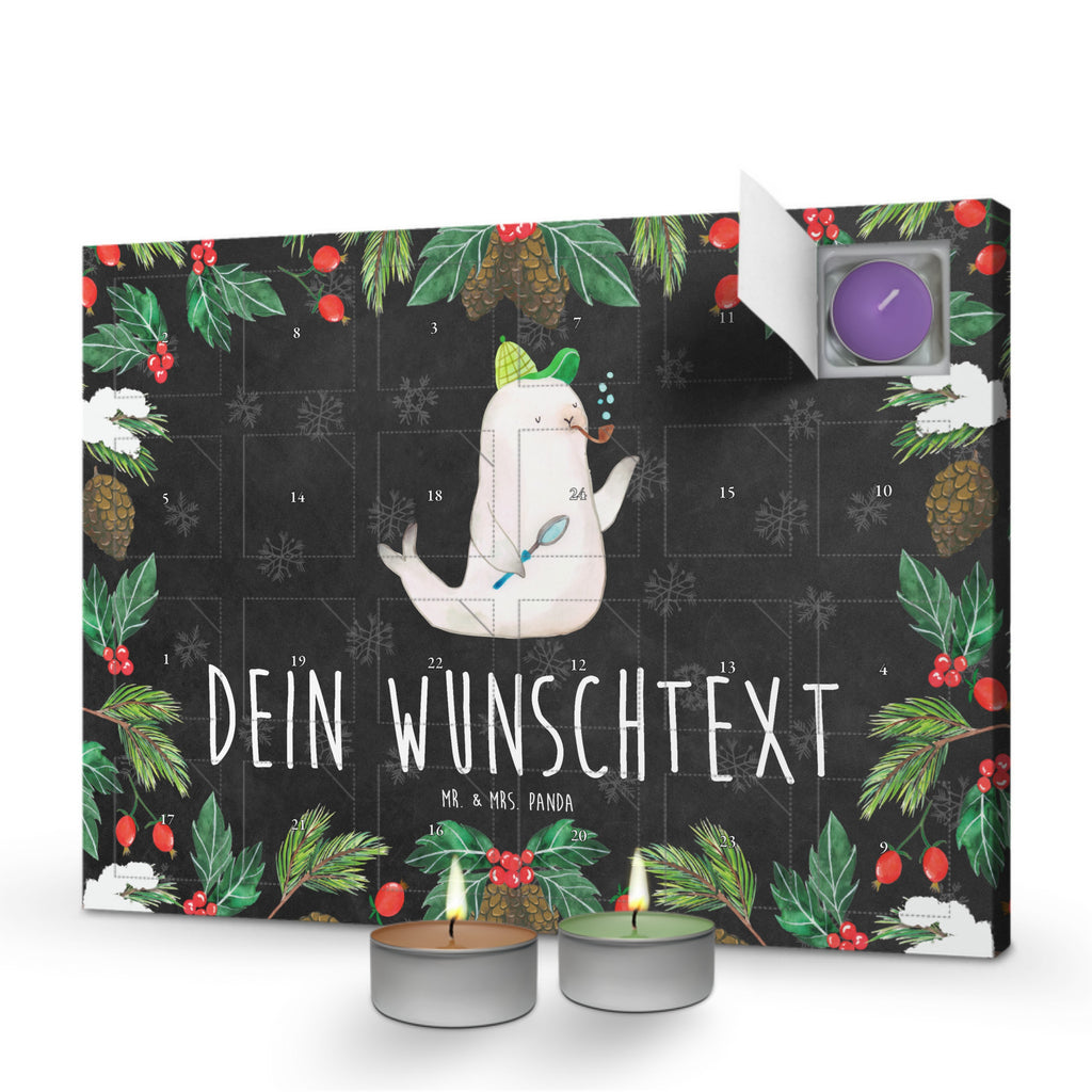 Personalisierter Duftkerzen Adventskalender Robbe Sherlock Personalisierter Duftkerzen Adventskalender, Tiermotive, Gute Laune, lustige Sprüche, Tiere