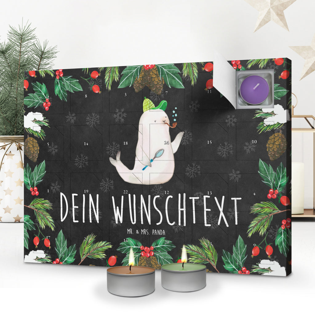 Personalisierter Duftkerzen Adventskalender Robbe Sherlock Personalisierter Duftkerzen Adventskalender, Tiermotive, Gute Laune, lustige Sprüche, Tiere