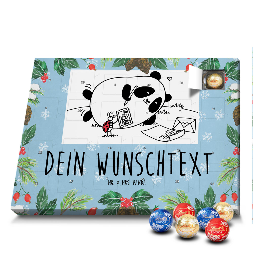 Personalisierter Kugel Markenschokolade Adventskalender Panda Vermissen Personalisierter Kugel Markenschokolade Adventskalender