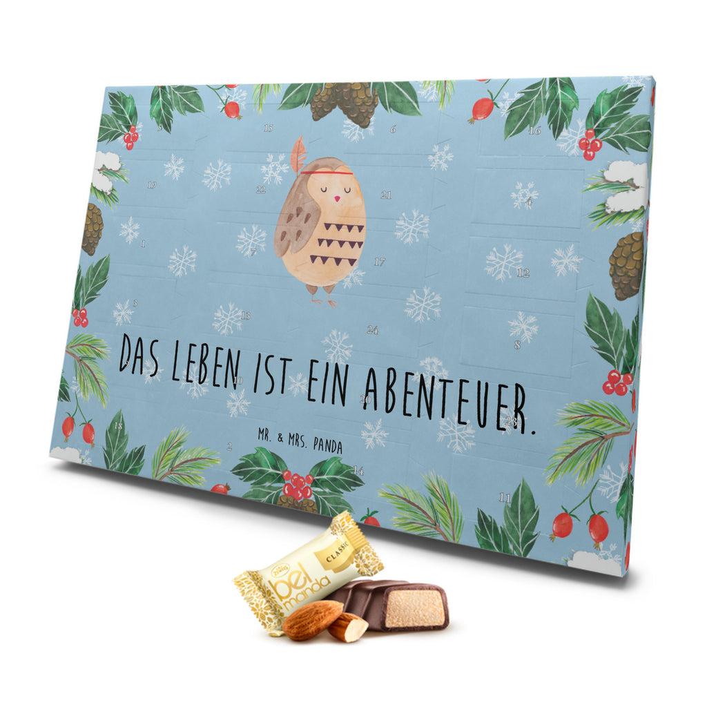 Marzipan Adventskalender Eule Federschmuck Marzipan Adventskalender, Eule, Eule Deko, Owl, Das Leben ist ein Abenteuer, Reisespruch, Federschmuck, Dekoration