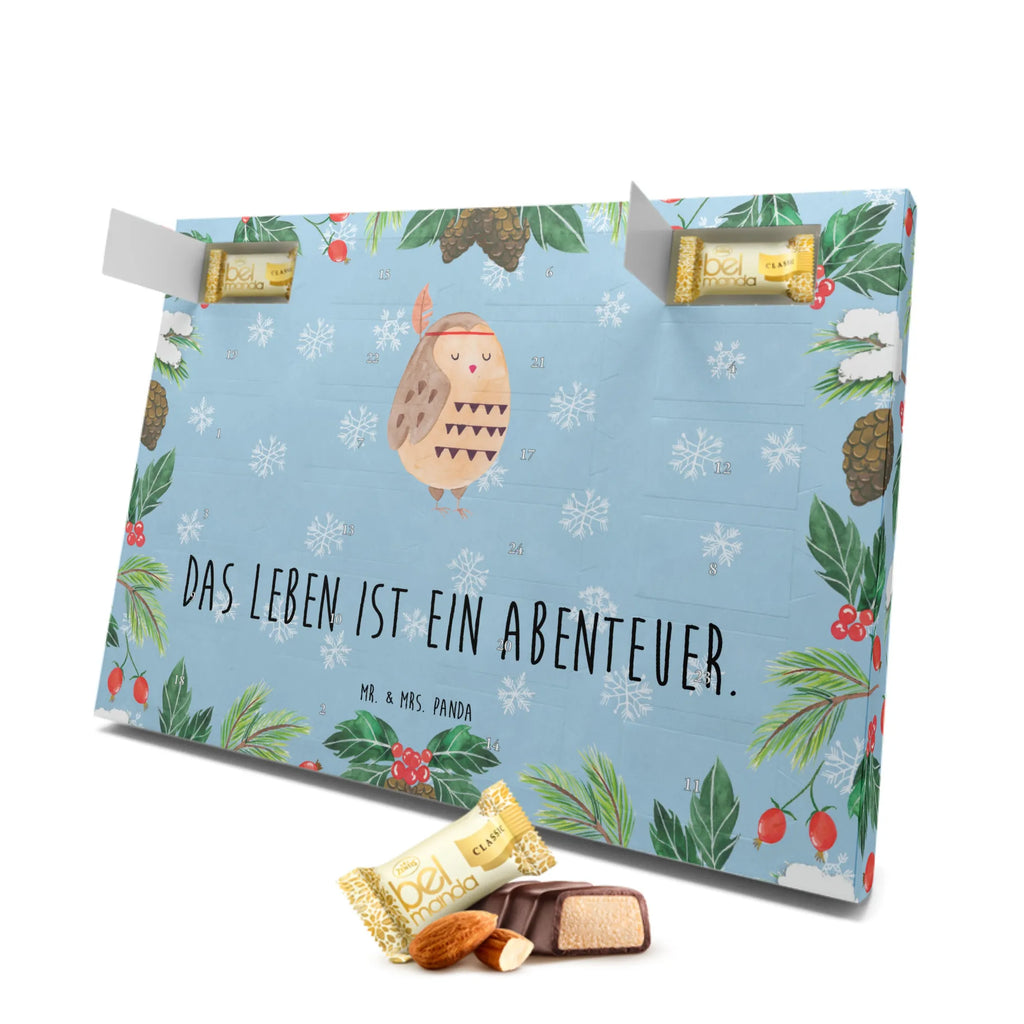 Marzipan Adventskalender Eule Federschmuck Marzipan Adventskalender, Eule, Eule Deko, Owl, Das Leben ist ein Abenteuer, Reisespruch, Federschmuck, Dekoration