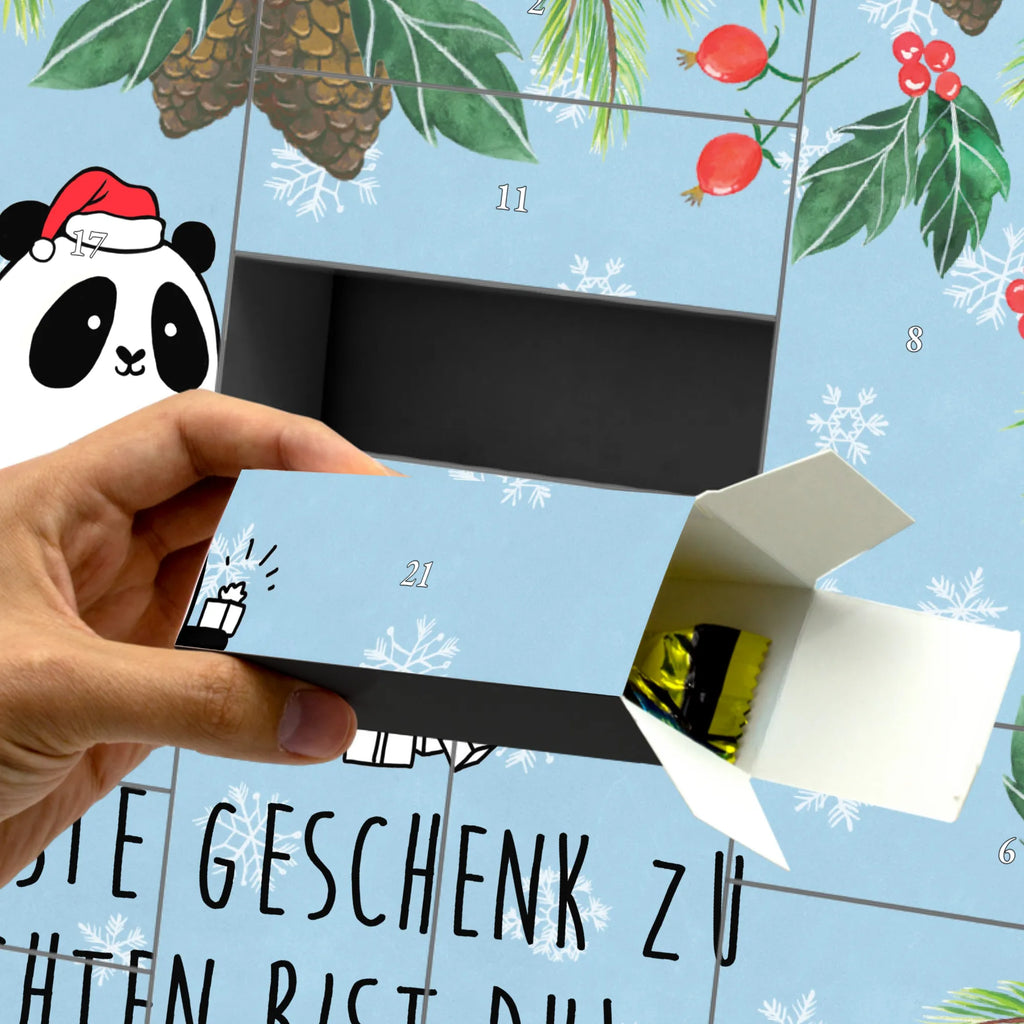 Befüllbarer Adventskalender Panda Weihnachtsgeschenk Befüllbarer Adventskalender, Adventskalender zum selbst befüllen