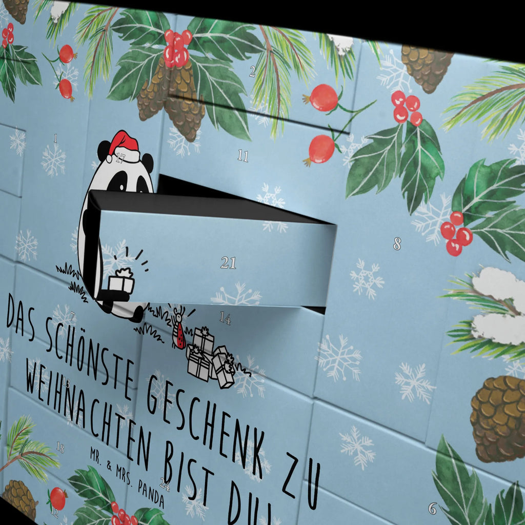 Befüllbarer Adventskalender Panda Weihnachtsgeschenk Befüllbarer Adventskalender, Adventskalender zum selbst befüllen