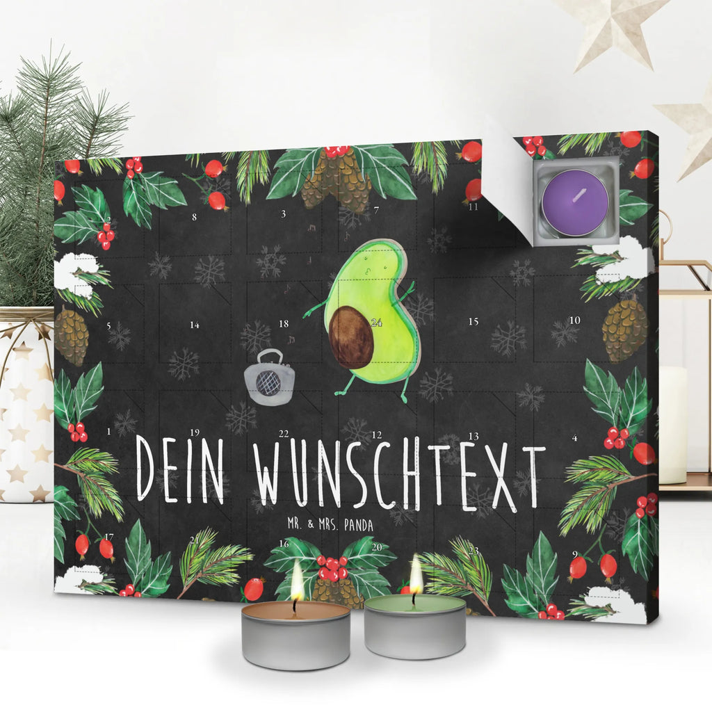 Personalisierter Duftkerzen Adventskalender Avocado Tanzen Personalisierter Duftkerzen Adventskalender, Avocado, Veggie, Vegan, Gesund