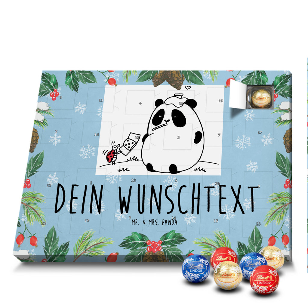 Personalisierter Kugel Markenschokolade Adventskalender Panda Gute Besserung Personalisierter Kugel Markenschokolade Adventskalender