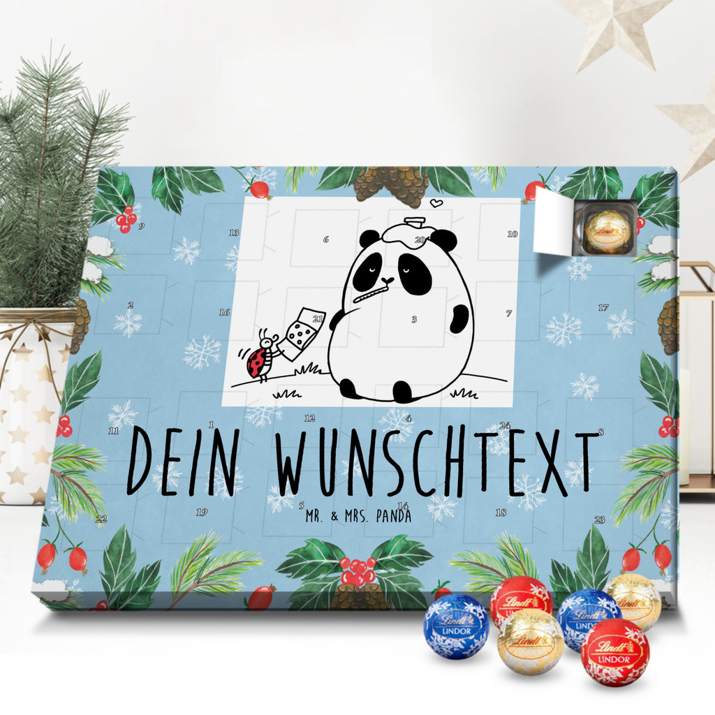 Personalisierter Kugel Markenschokolade Adventskalender Panda Gute Besserung Personalisierter Kugel Markenschokolade Adventskalender