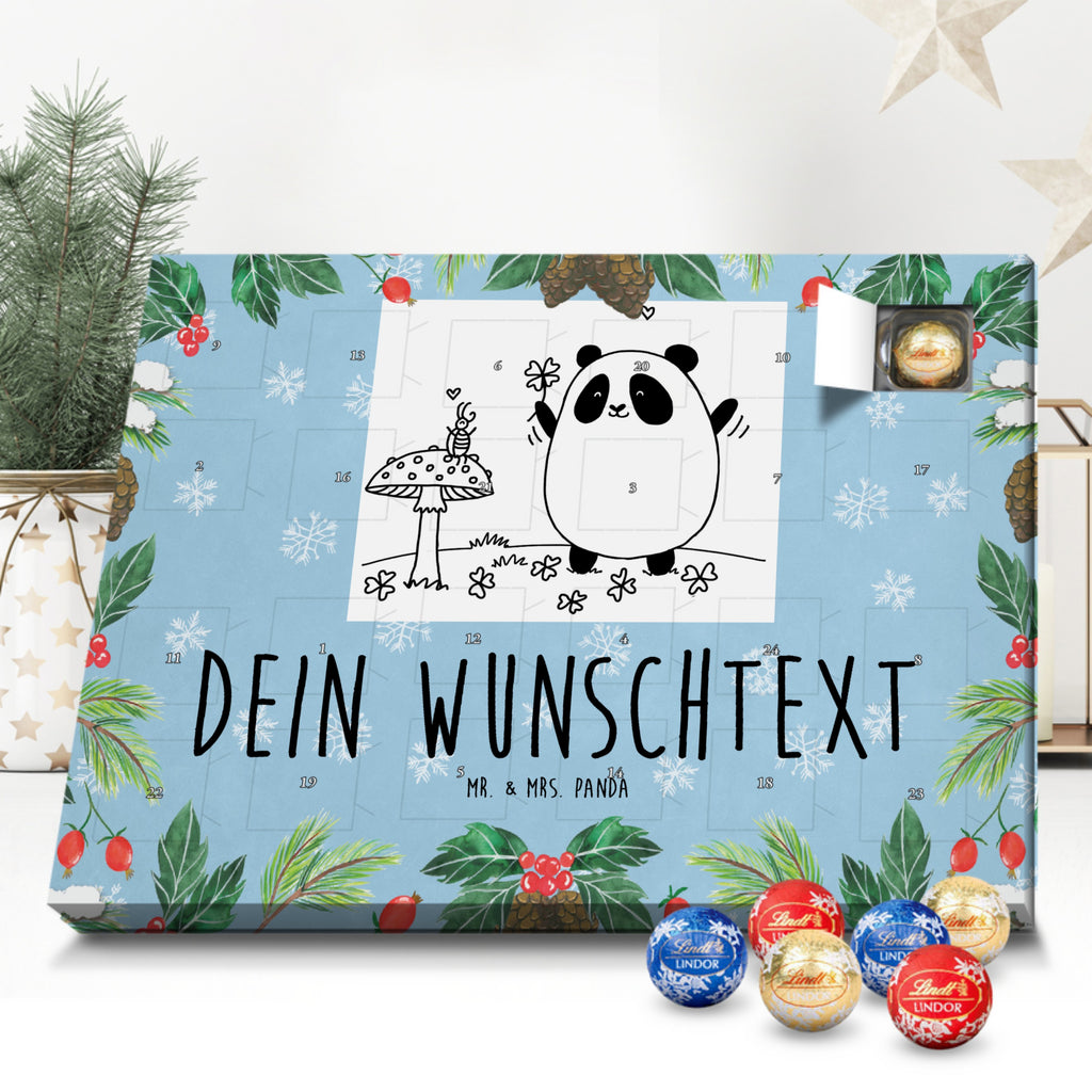 Personalisierter Kugel Markenschokolade Adventskalender Panda Glück Personalisierter Kugel Markenschokolade Adventskalender