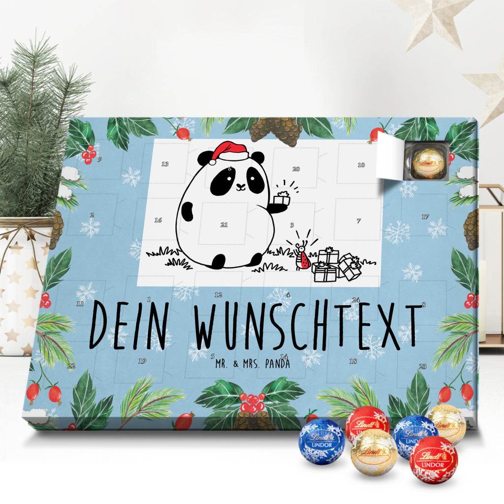 Personalisierter Kugel Markenschokolade Adventskalender Panda Weihnachtsgeschenk Personalisierter Kugel Markenschokolade Adventskalender