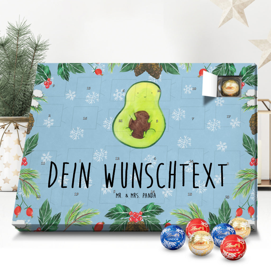 Personalisierter Kugel Markenschokolade Adventskalender Avocado Kern Personalisierter Kugel Markenschokolade Adventskalender, Avocado, Veggie, Vegan, Gesund, Avokado, Avocadokern, Kern, Pflanze, Spruch Leben