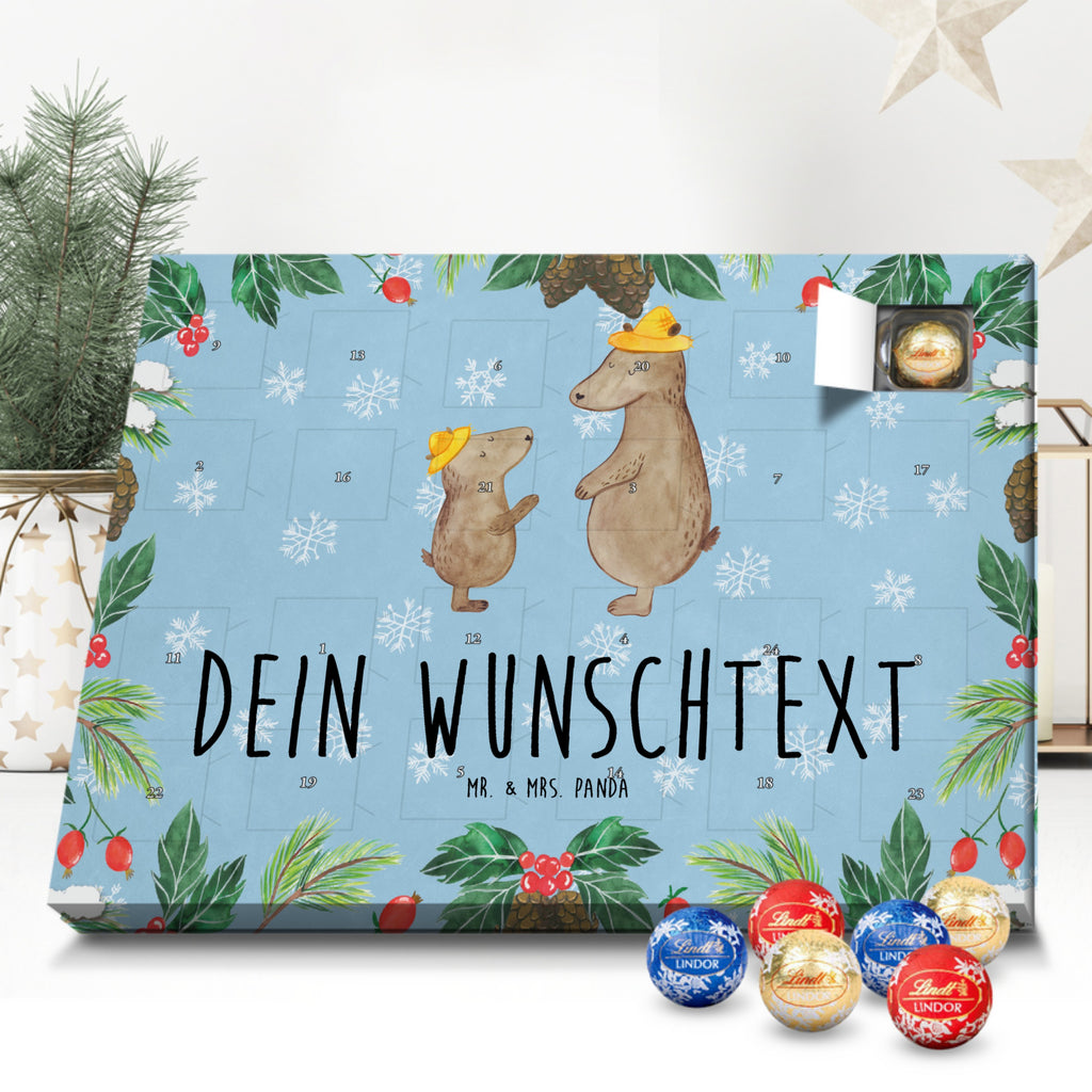 Personalisierter Kugel Markenschokolade Adventskalender Bären mit Hut Personalisierter Kugel Markenschokolade Adventskalender, Familie, Vatertag, Muttertag, Bruder, Schwester, Mama, Papa, Oma, Opa, Bär, Bären, Vater, Papi, Paps, Dad, Daddy, Lieblingsmensch, Sohn, Söhne, Kind, Kinder, Vater-Sohn, Family, Vorbild