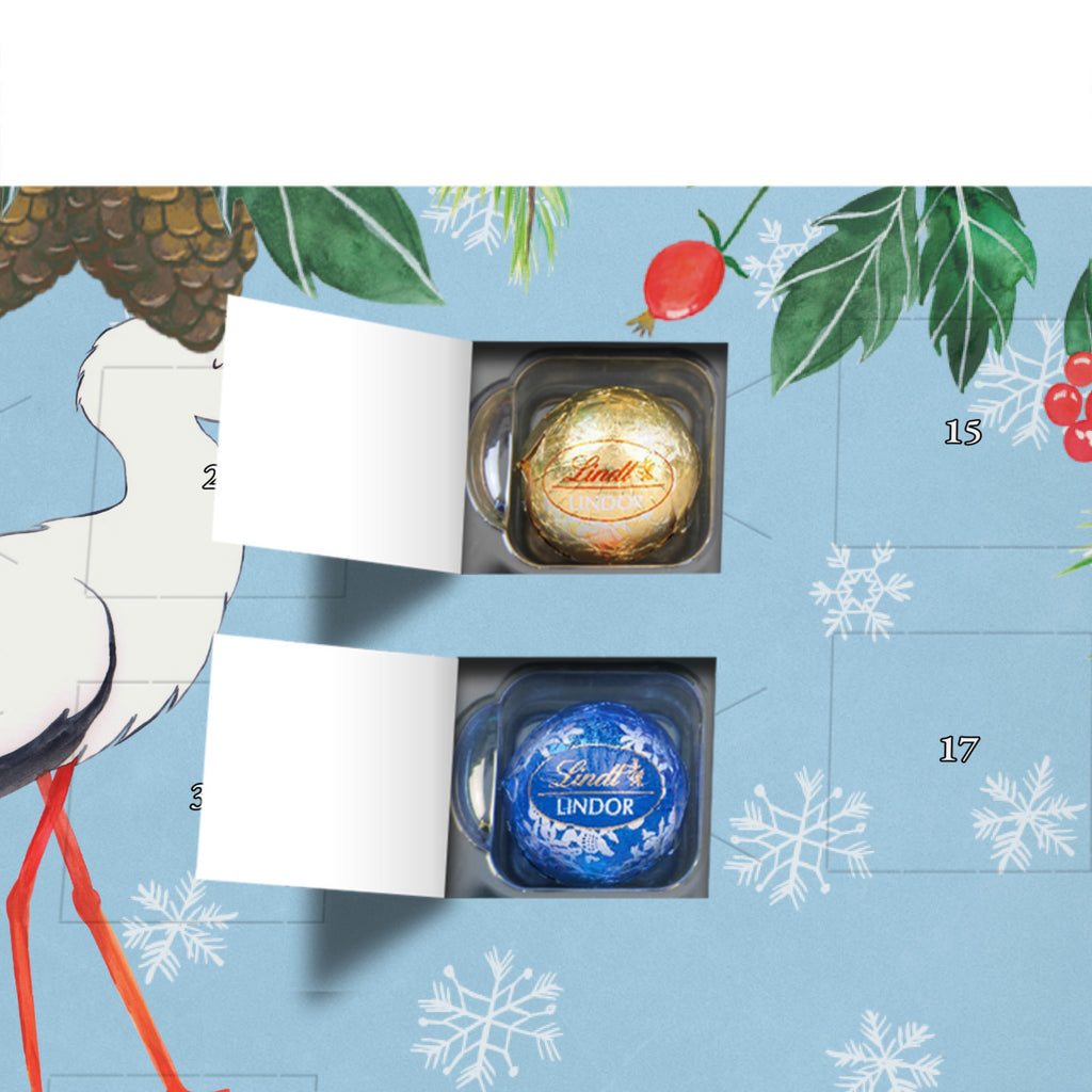 Personalisierter Kugel Markenschokolade Adventskalender Storch Personalisierter Kugel Markenschokolade Adventskalender, Tiermotive, Gute Laune, lustige Sprüche, Tiere, Storch, Störche, Schwangerschaft, Geburt, Mutter, Mütter, Mutter werden, Schwanger, Babybauch, Baby