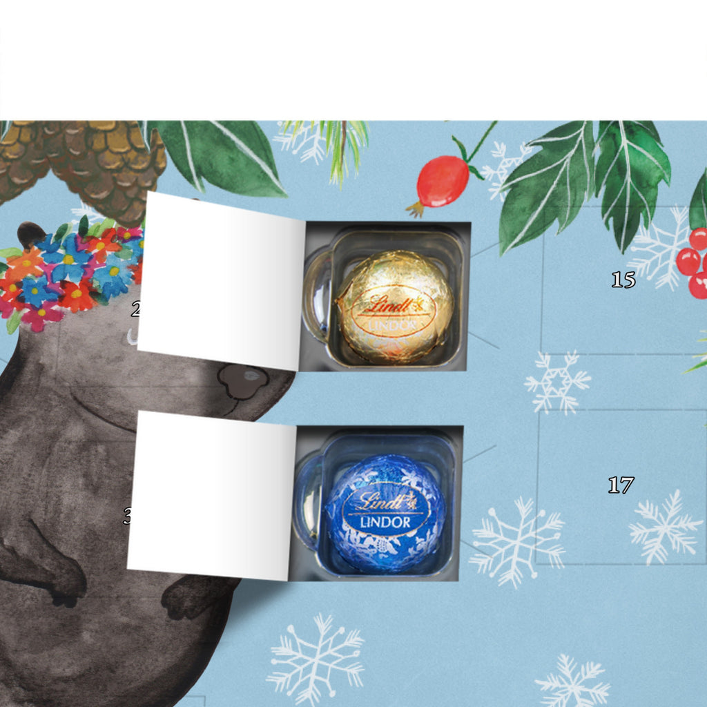 Personalisierter Kugel Markenschokolade Adventskalender Stinktier Mädchen Personalisierter Kugel Markenschokolade Adventskalender, Stinktier, Skunk, Wildtier, Raubtier, Stinker, Stinki, Yoga, Namaste, Lebe, Liebe, Lache