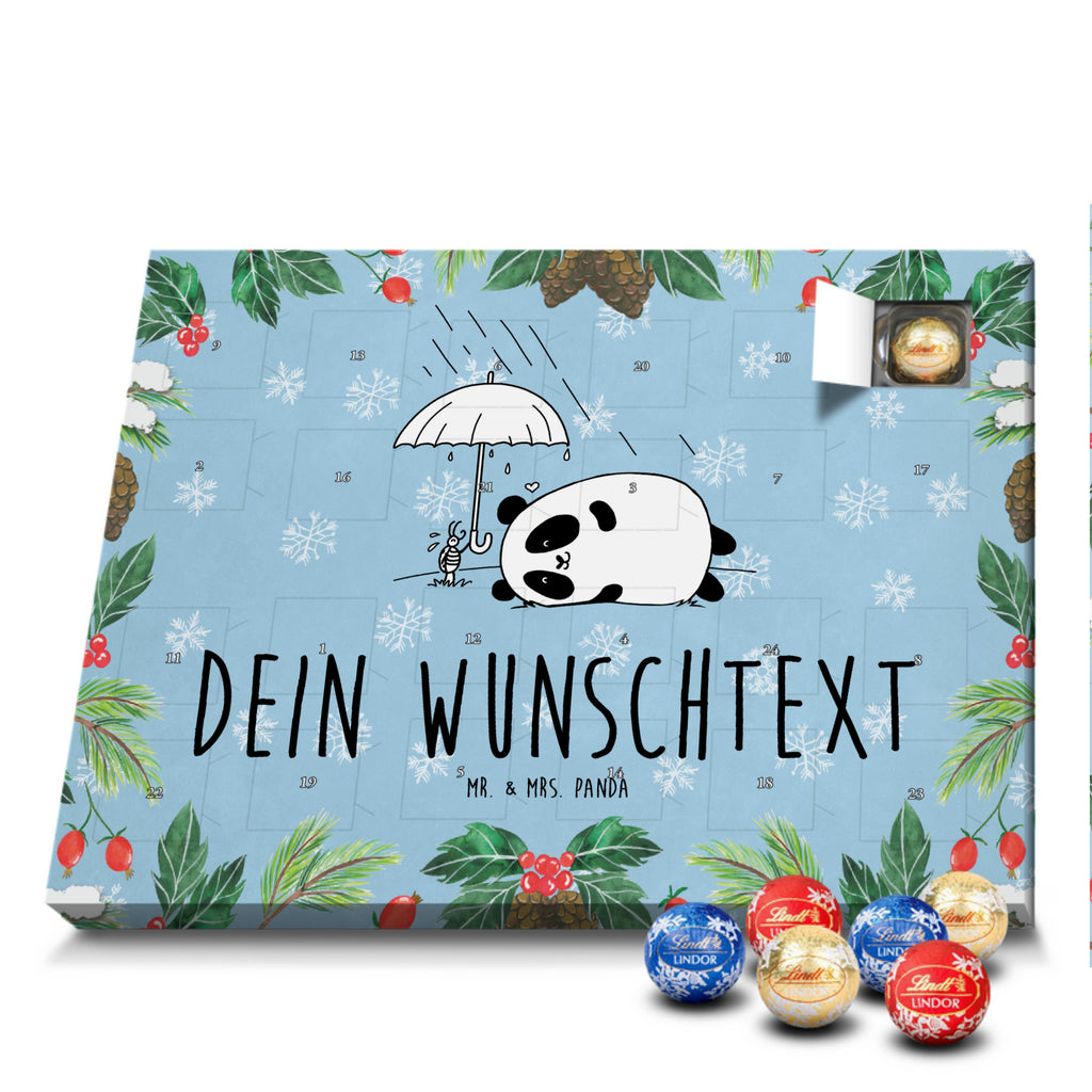 Personalisierter Kugel Markenschokolade Adventskalender Panda Freundschaft Personalisierter Kugel Markenschokolade Adventskalender