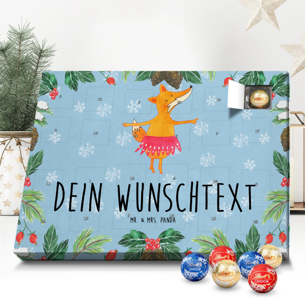 Personalisierter Kugel Markenschokolade Adventskalender Fuchs Ballerina Personalisierter Kugel Markenschokolade Adventskalender, Fuchs, Fuchs Spruch, Füchse, Füchsin, Ballerina, Ballett, Tänzerin, Tanzen, Party, Einladung, Geburtstag