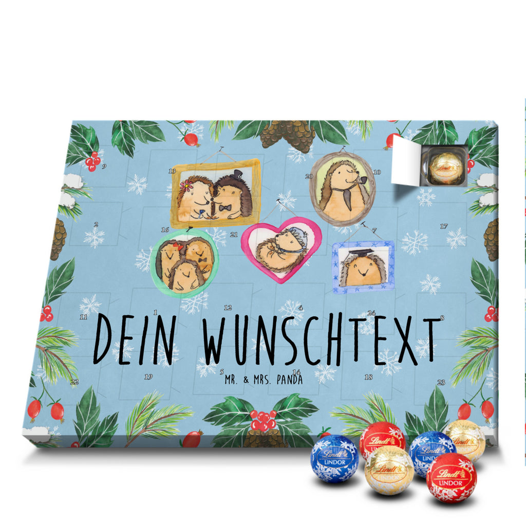 Personalisierter Kugel Markenschokolade Adventskalender Igel Familie Personalisierter Kugel Markenschokolade Adventskalender, Familie, Vatertag, Muttertag, Bruder, Schwester, Mama, Papa, Oma, Opa, Liebe, Igel, Bilder, Zusammenhalt, Glück