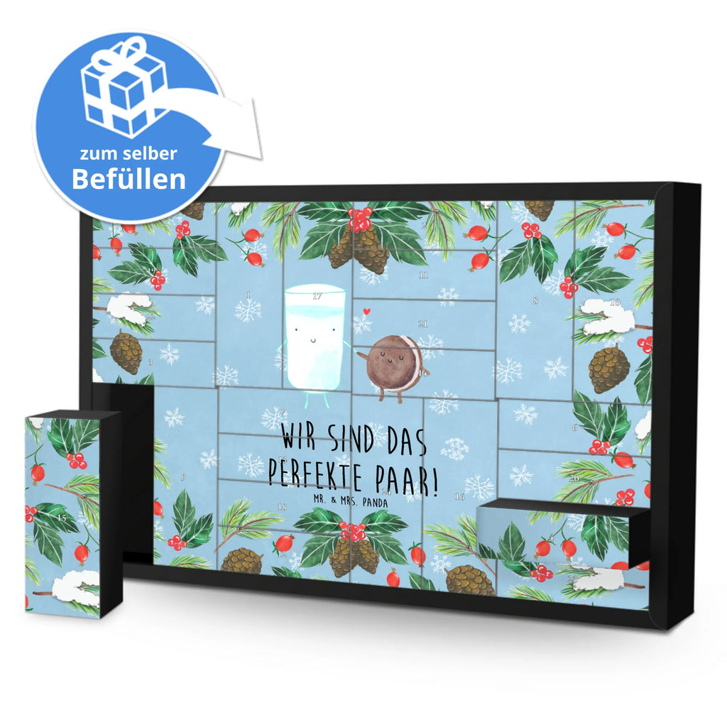 Befüllbarer Adventskalender Milch Keks Befüllbarer Adventskalender, Adventskalender zum selbst befüllen, Tiermotive, Gute Laune, lustige Sprüche, Tiere, Milk, Cookie, Milch, Keks, Kekse, Kaffee, Einladung Frühstück, Motiv süß, romantisch, perfektes Paar