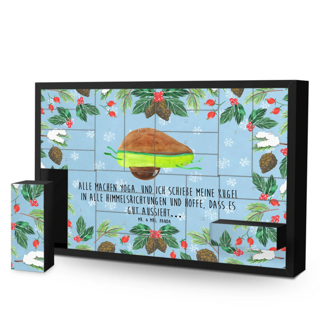 Befüllbarer Adventskalender Avocado Yoga Befüllbarer Adventskalender, Adventskalender zum selbst befüllen, Avocado, Veggie, Vegan, Gesund, Avocado Yoga Vegan