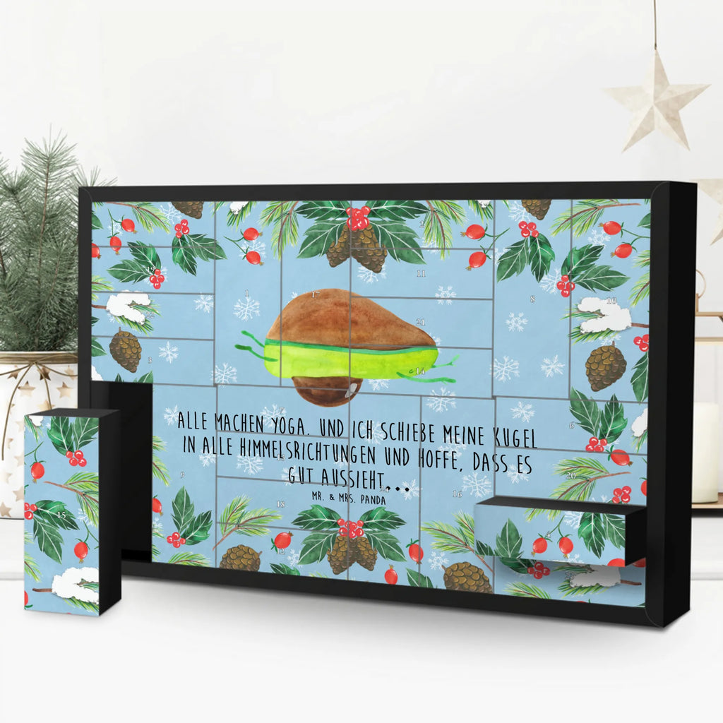 Befüllbarer Adventskalender Avocado Yoga Befüllbarer Adventskalender, Adventskalender zum selbst befüllen, Avocado, Veggie, Vegan, Gesund, Avocado Yoga Vegan